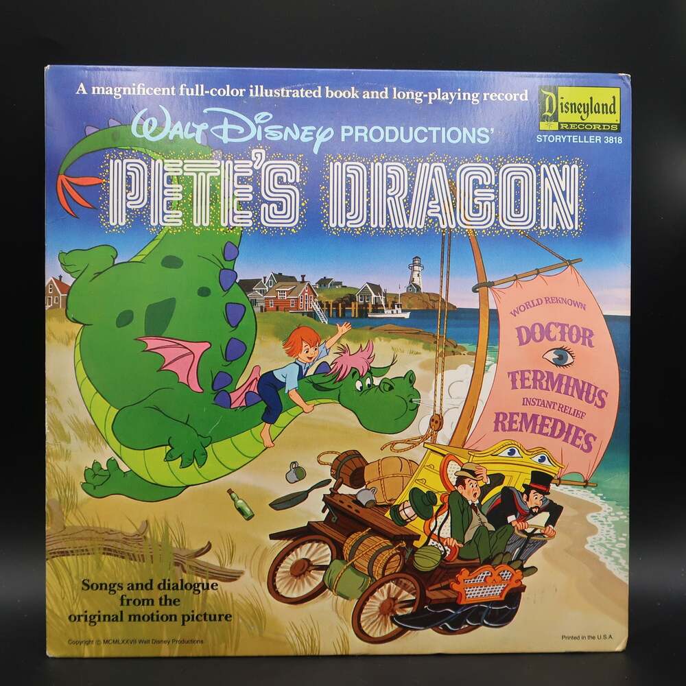 Disneyland Records Walt Disney Productions' Pete's Dragon LP Record Vinyl 1977